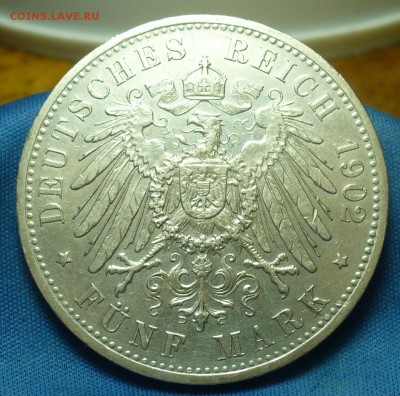 5 марок 1902 года Бавария С 200 руб До 02.04.19 в 22.00 МСК - P1500675.JPG