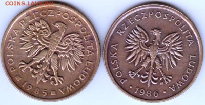 Польша 2 злотых 1985, 1986 г. до 24.00 04.04.19 г - 002