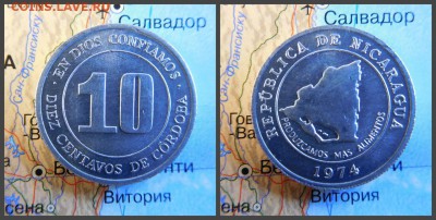 Никарагуа 10 сентаво, 1974 - 8