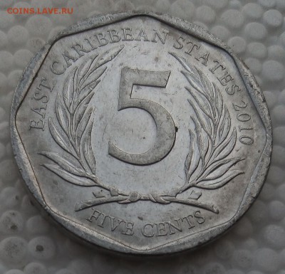 Карибы 5 центов 2010 до 02.04.19 - 3