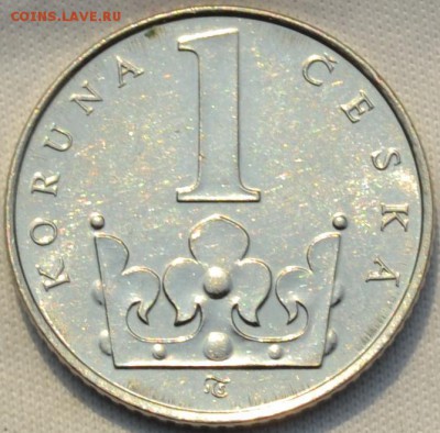 Чешская республика 1 крона 1993.01. 04. 2019. в 22 - 00. - DSC_0205
