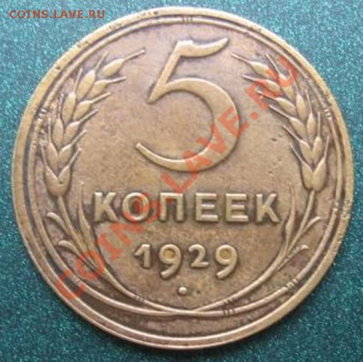 5 копеек 1929 г. - 1