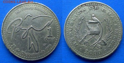 Гватемала - 1 кетсаль 2000 года до 5.04 - Гватемала 1 кетсаль 2000