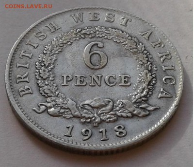 6пенсов 1918г.Британская Западная Африка до 05.04.19г. 22:00 - 20190330_155519