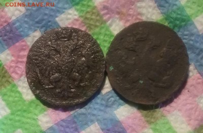 2 монеты: денга 1748 и 1751 гг до 04.04.2019 в 22 Мск - 20190329_175736 а