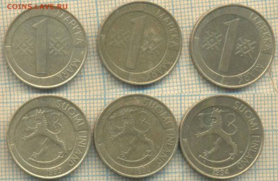 Финляндия 1 марка 1993-94 гг., фикс - Финляндия 1 марка 1993 94