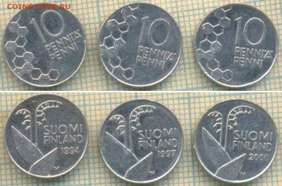 Финляндия 10 пенни 1994-97 гг., фикс - Финляндия 10 пенни  1994  97  00