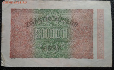 Германия марки, до 22.00 по МСК 02.04.2019 - Германия 20 тыс. марок 1923 Bа-BK (1)