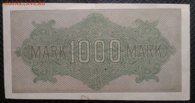 Германия марки, до 22.00 по МСК 02.04.2019 - Германия 1000 марок 1922DV (2)