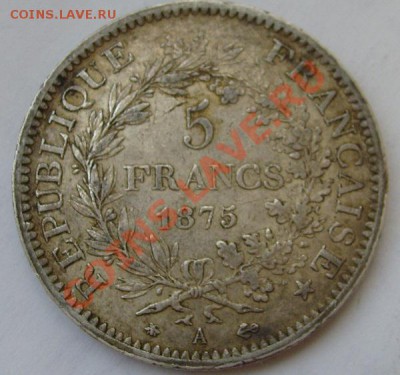5 франков 1875 А Франция оценка - S6300272.JPG