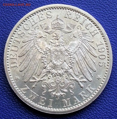 Шварцбург-Зондерхаузен. 2 марки 1905. Оценка. - SCHW-1905d.JPG