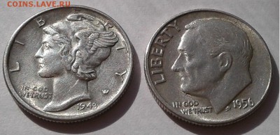10центов 2шт.1943,1956г.США до 06.04.19г. 22:00 - 20190331_151859