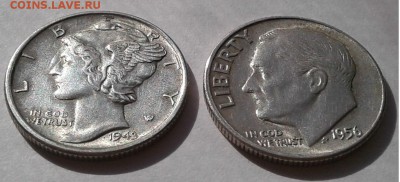 10центов 2шт.1943,1956г.США до 06.04.19г. 22:00 - 20190331_151907
