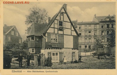 Нотгельды Германии. Обзорная тема. - Эльберфельд в 1910г. , дом отбеливающего мастера