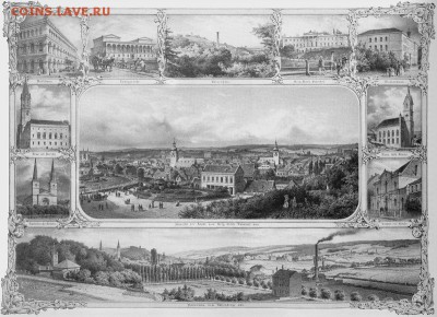 Нотгельды Германии. Обзорная тема. - Эльберфельд, 1855г.