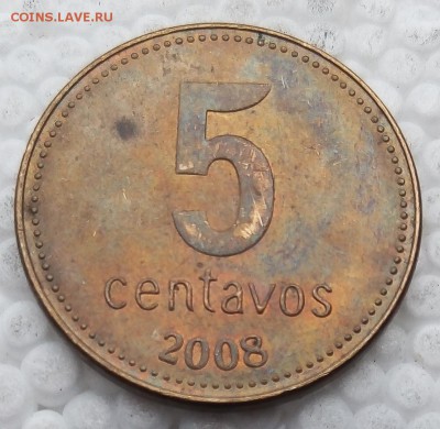 Аргентина 5 сентаво 2008 до 04.04.19 - 23