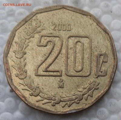 Мексика 20 сентаво 2000 до 04.04.19 - 31
