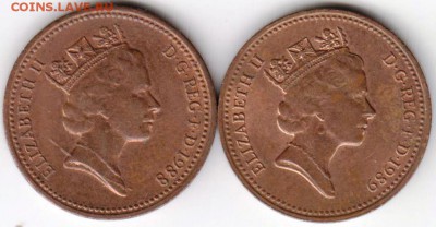 Великобритания 1 новое пенни 1988, 8 г. до 24.00 07.04.19 г - 016