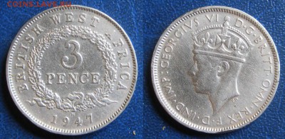 Британская Западная Африка 3 пенса 1942 г  03.04 В 22-00 мск - зап афррр