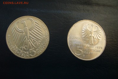 5 марок 1974-1975 ФРГ - пара - 04-04-19 - 23-10 мск - P2090773.JPG