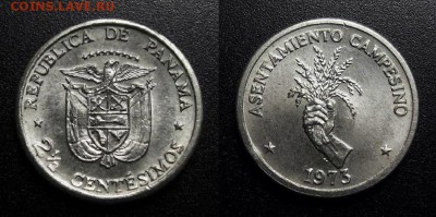 МОНЕТЫ МИРА 04-19 - Панама – 2,5 сентесимо (1973) «ФАО» №4