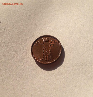 1 пенни Русская Финляндия 1909г., UNC , до 08.04.19г. - 1p9-3