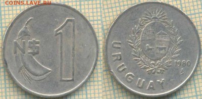 Уругвай 1 песо 1980 г., до 09.04.2019 г. 22.00 по Москве - Уругвай 1 песо 1980  5898