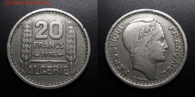 МОНЕТЫ МИРА 04-19 - Франц. Алжир – 20 франков (1956) №2