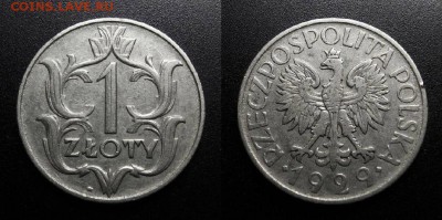 МОНЕТЫ МИРА 04-19 - Польша – 1 злотый (1929)