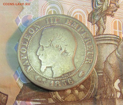 ФРАНЦИЯ 5 сантимов 1856 г    до 09.04.    22 ч - IMG_4308.JPG