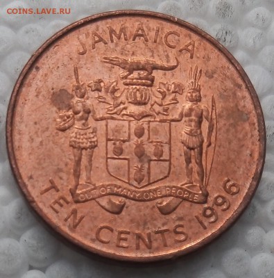 Ямайка 10 центов 1996 до 09.04.19 - 6