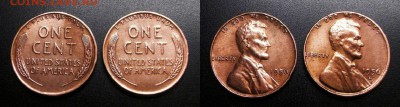 МОНЕТЫ МИРА 04-19 - США – набор 1 цент (1956 и 1956 D) (пшеничный цент)
