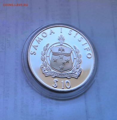 10 тала 1994 Самоа и Сисифо. Парусник. Серебро. Proof. - IMG_20190330_121545