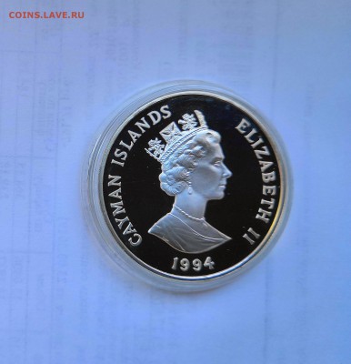 1 доллар 1994 Каймановы острова.Фрэнсис Дрэйк.Серебро.Proof. - IMG_20190330_122446