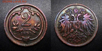 МОНЕТЫ МИРА 04-19 - Австрия – 2 геллера (1894) №2