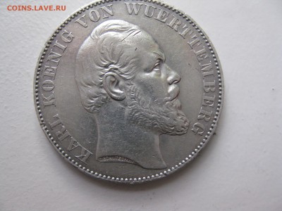 Вюртемберг 1 талер 1871 Победный.до 10.04 в 22-00 МСК - вютенберг решка
