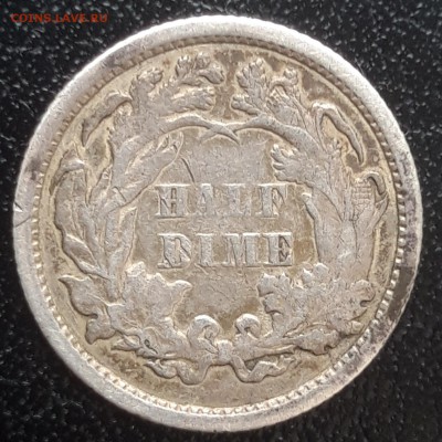 США half dime 1872, до 11.04 22-00 - лот 9-1