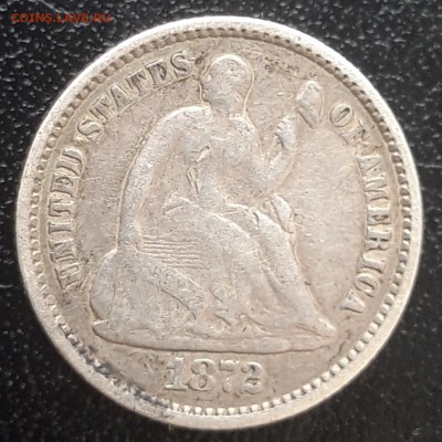 США half dime 1872, до 11.04 22-00 - лот 9-2