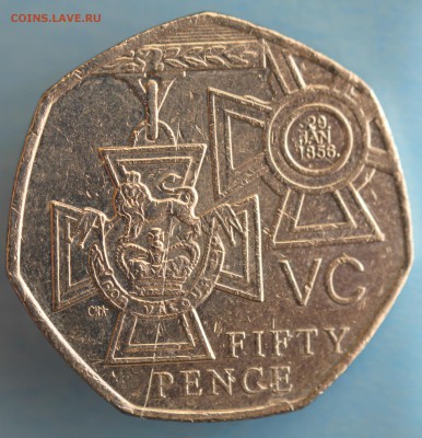 С РУБ. БРИТАНИЯ 50 пенсов 2006г. КРЕСТ ВИКТОРИИ  до 12.04 - IMG_7149.JPG