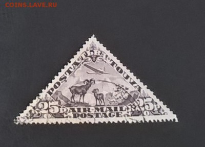 Тува 1934 фауна самолет 1м 25к - 101