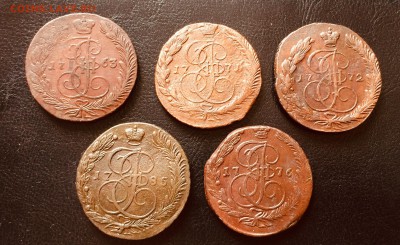 5 копеек 1763-1785 5 штук , до 10,04 22-00 - 9D54FDF6-FF99-417A-B90B-974AA20CCC3D
