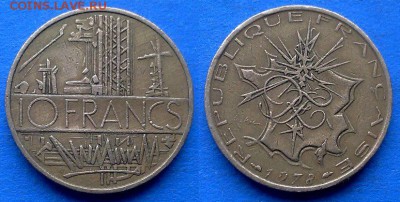Франция - 10 франков 1978 года до 12.04 - Франция 10 франков 1978