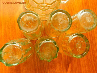молочник и шесть граненых стаканов. ссср - 26093681