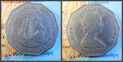 Восточные Карибы 1 доллар, 1989 - 2