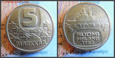 Финляндия 5 марок, 1983 - 13