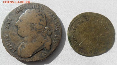 Монета 12 денье 1792 года Франция +жетон - SAM_6821.JPG