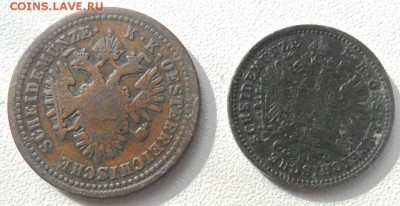 1 крейцер 1851 и 1885 года Австрия - SAM_6826.JPG
