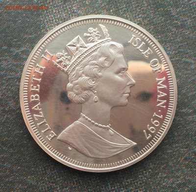 Остров Мэн 1 крона 1997 Рождение Христа Серебро Пруф Proof - 8.JPG