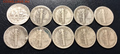 Даймы США 10 штук 1936-1964 с 200 руб. до 16.04.2019 - IMG_0202-09-04-19-07-37