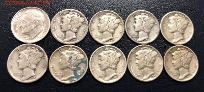 Даймы США 10 штук 1936-1964 с 200 руб. до 16.04.2019 - IMG_0199-09-04-19-07-37